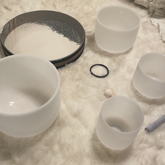 Crystal singing bowls chakra singing bowls Tibetan Sound Bowls used - Picture 6 of 10